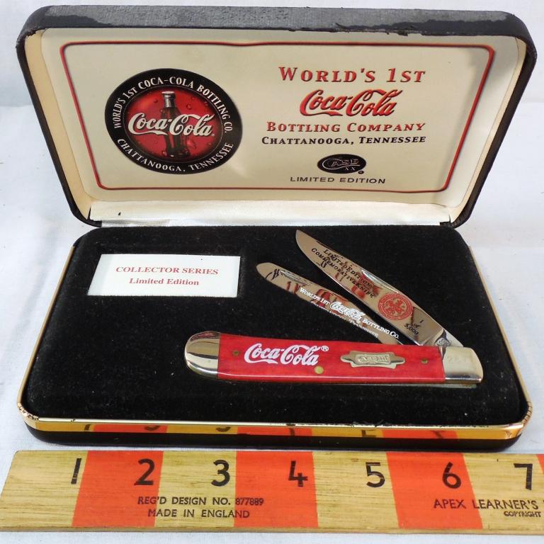 Case Coca-Cola Pocket Knife: Box has some damage see