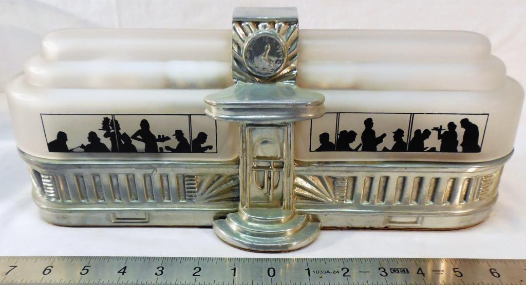 Art Deco "Diner" Table/TV Lamp: Probably reproduction