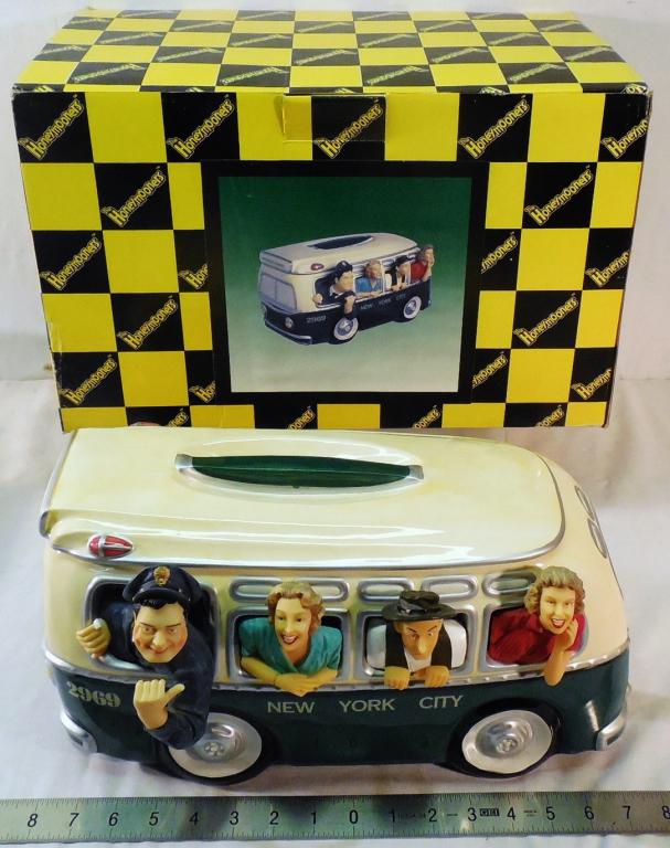 Honeymooners Bus Cookie Jar: box included