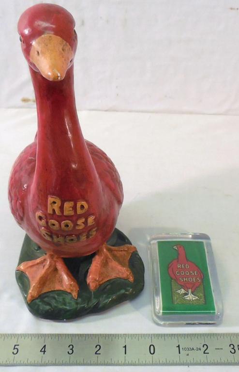 Red Goose Advertising Goose / Paperweight: contemporary 12''