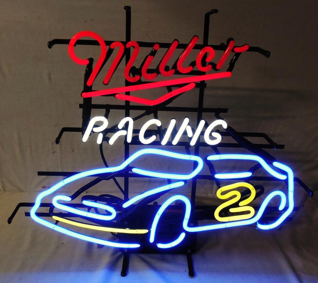 Neon Light Miller Racing: 22''H x 25" W