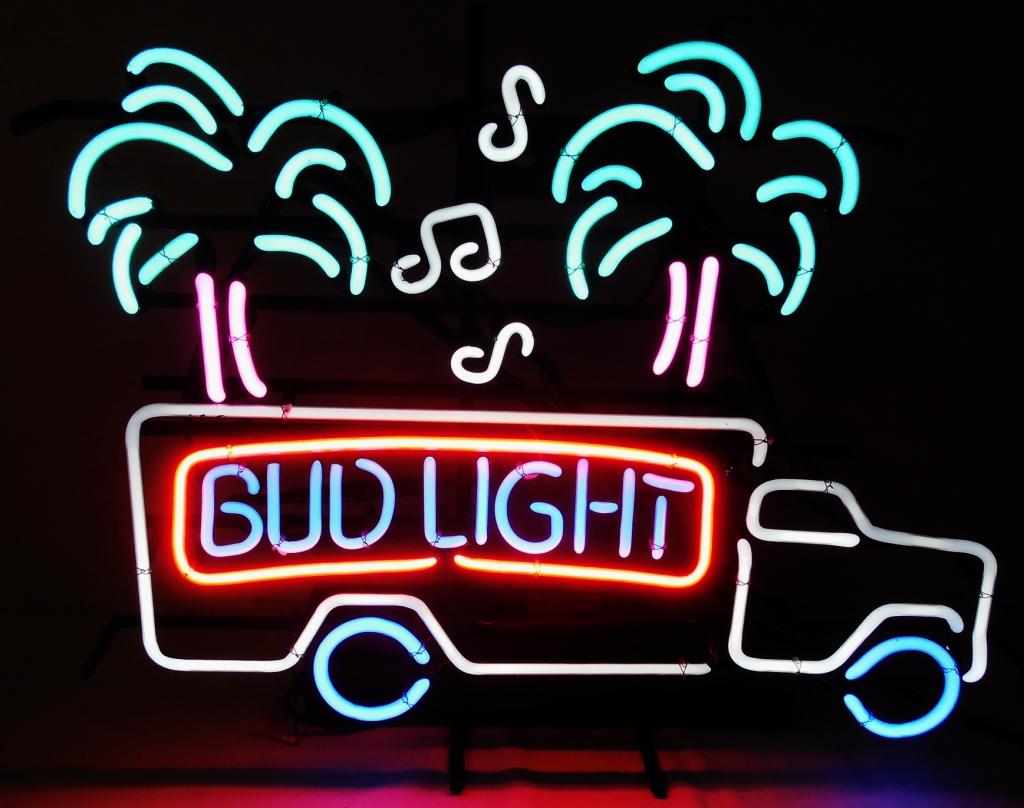 Neon Light Bud Light: 22'' H x 27"W
