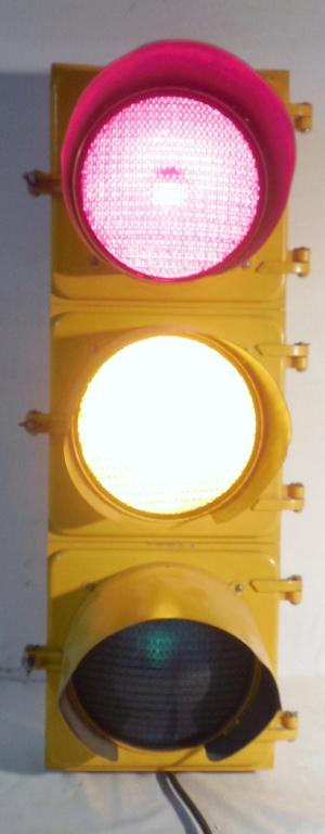 Stop Light (Bar Light) Aluminum: works 30'' high x 13'' w x 13'' D
