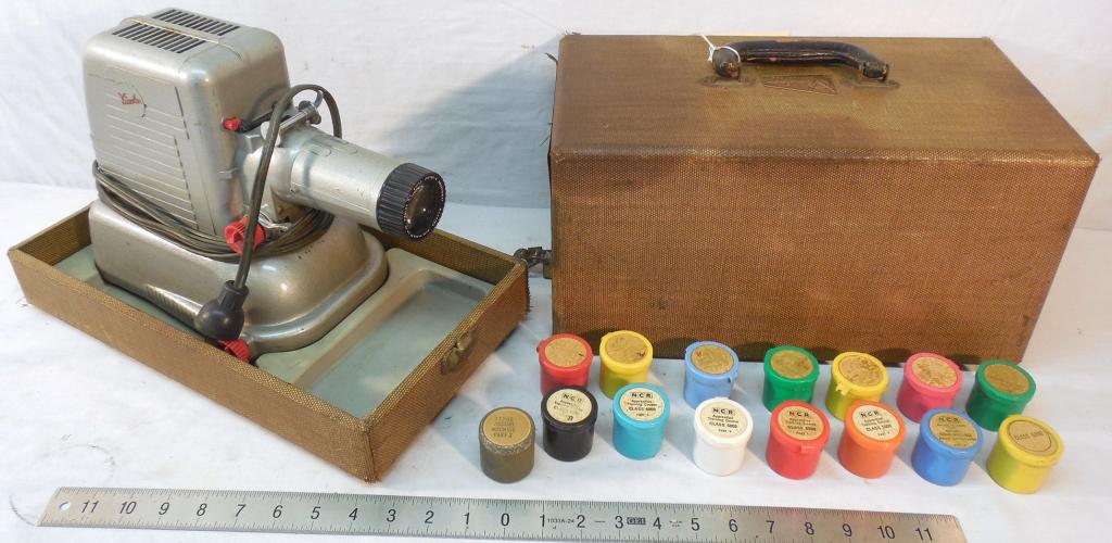 Viewer Film Strip Projector / NCR Training Strips: see photo