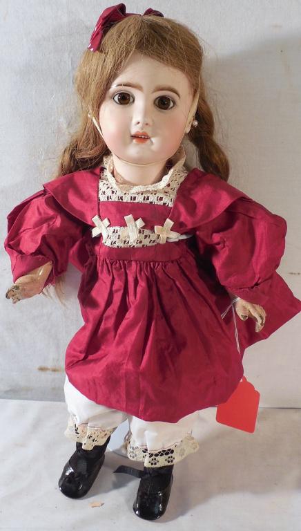 Bisque Head Doll Early Juneau Marked 9 (1 of 3)