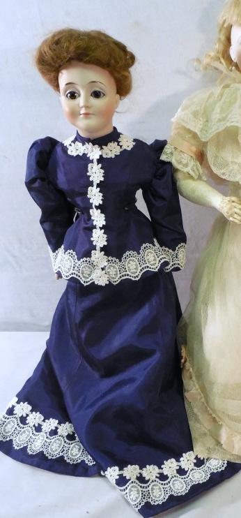 Bisque Doll Gibson Girl, Kestner 172: 20" Tall--As is-See Photo