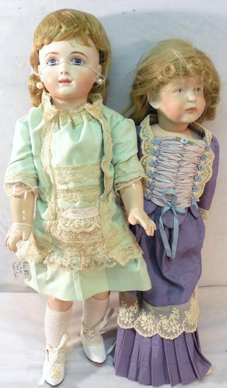 2 Reproduction Dolls-Kestner/A.T. By Mimi (1 of 6)
