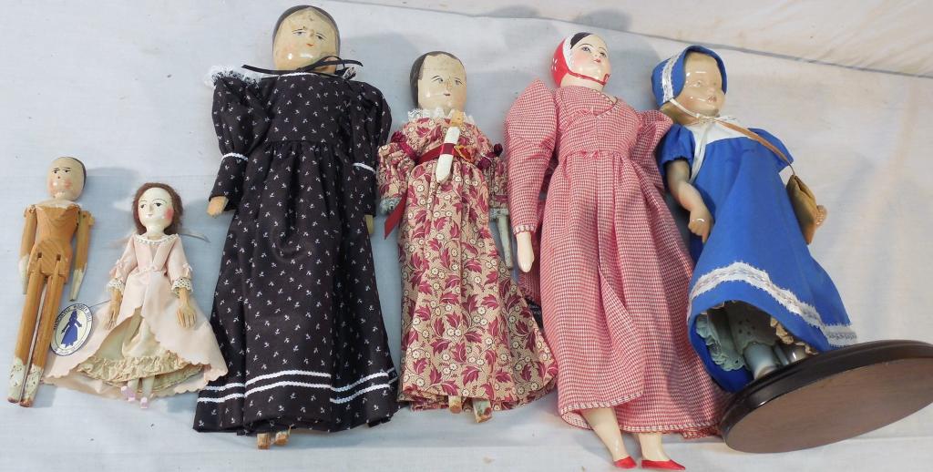 4 Reproduction Peg Dolls - 2 reproduction (1 of 6)