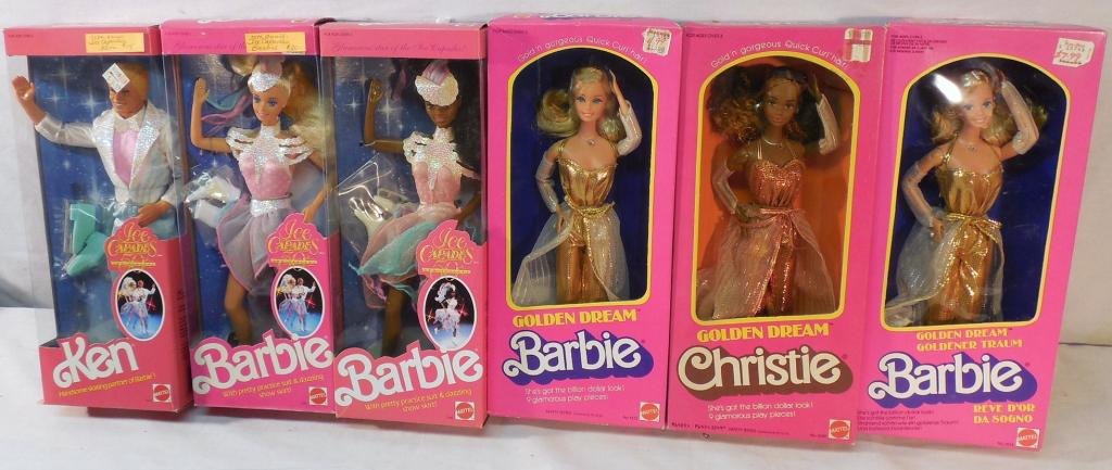 Lot of 6 Barbie/Ken/Christie Dolls w/boxes (1 of 4)