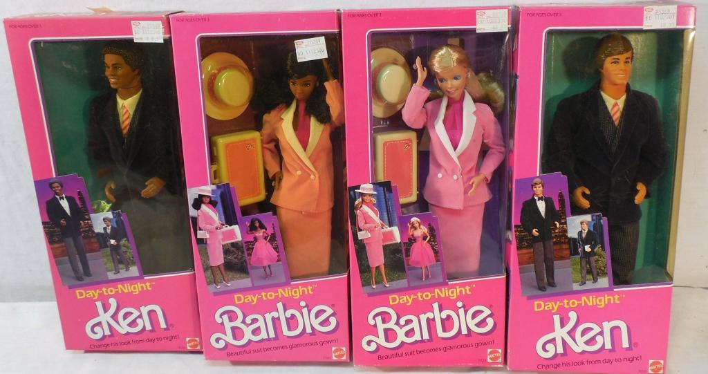 Lot of 4 Barbie and Ken Dolls w/boxes (1 of 3)