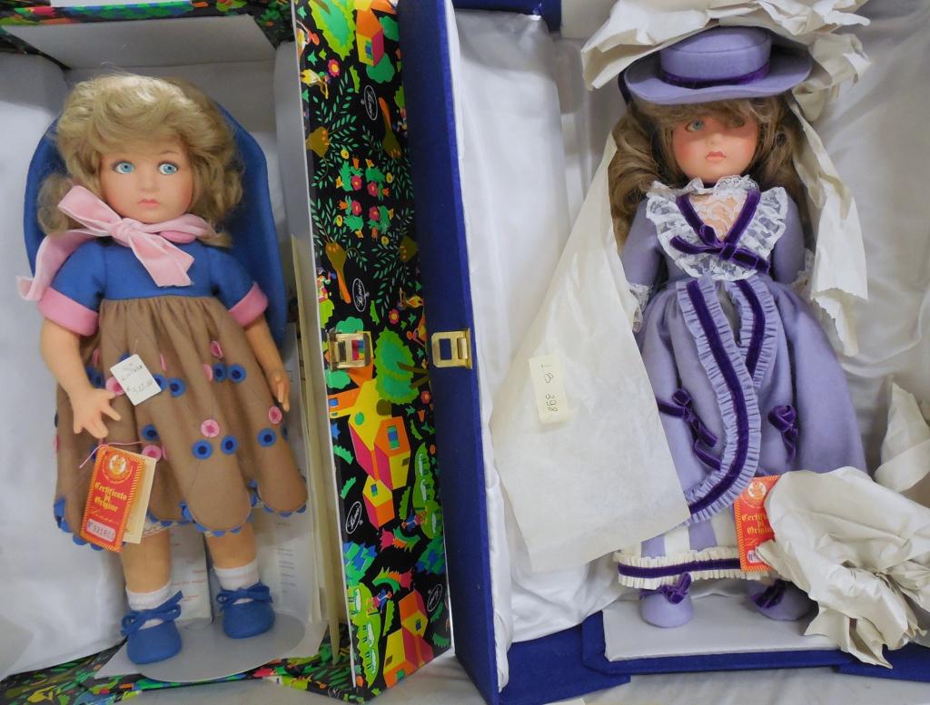 Lot of 2 Felt Dolls 18" tall by Lenci (1 of 5)