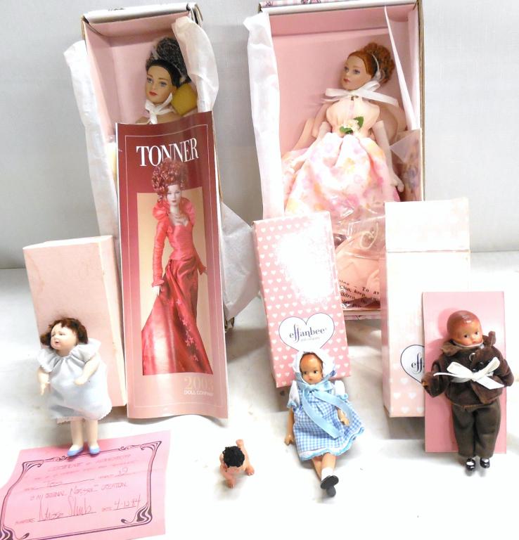 Lot of 6 Dolls-2-10" Kitty Collier/ 2-5" Effanbee (1 of 8)