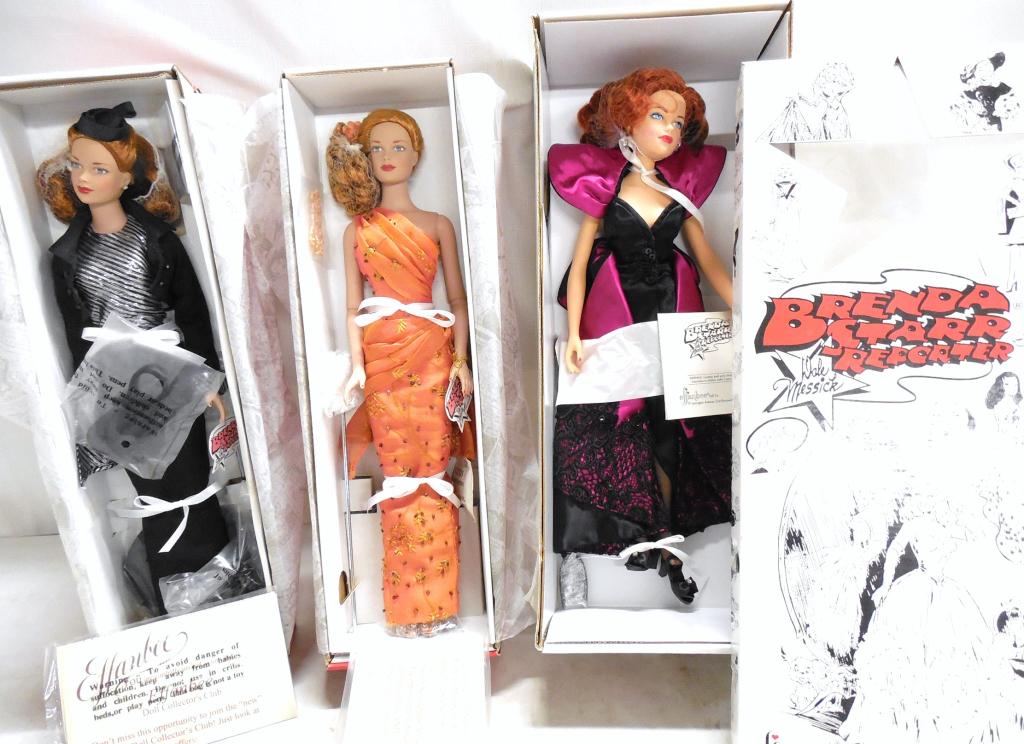 Lot of 3 Brenda Starr, Reporter Dolls by Effanbee: 16" Tall-In boxes--As is-See Photo