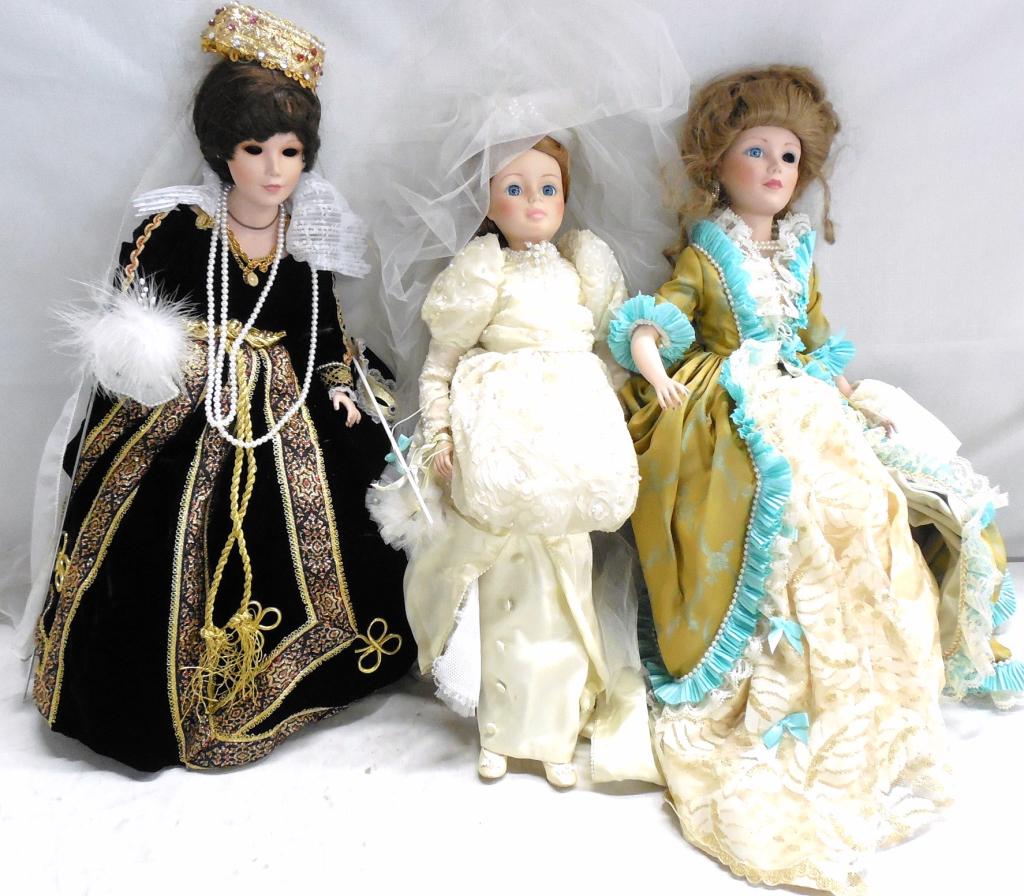 Lot of 3 Madame Alexander Dolls-2 w/eye issues (1 of 9)