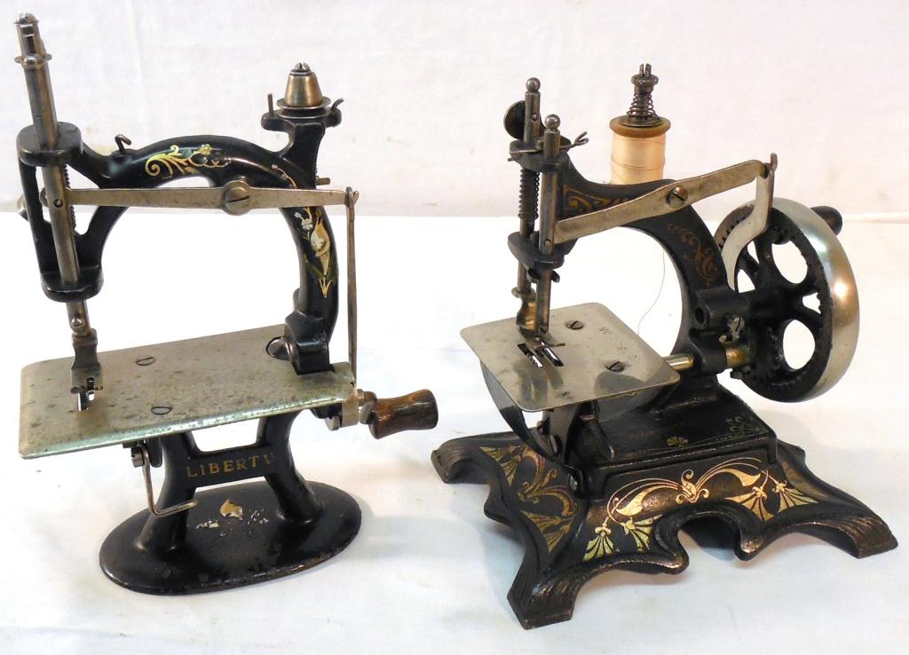 2 Heavy Cast Metal Sewing Machines (1 of 9)