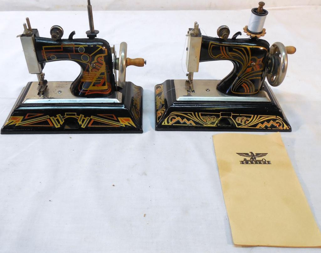 2 Casige Pressed Metal Sewing Machines (1 of 12)