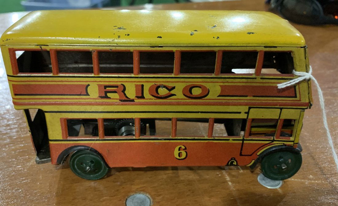 tin ind Up Double Decker Bus Rico -6 (1 of 10)