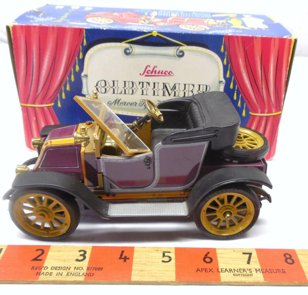 Tin Wind-Up Schuco Renault 1230 Original Box: Broken Windshield / Working