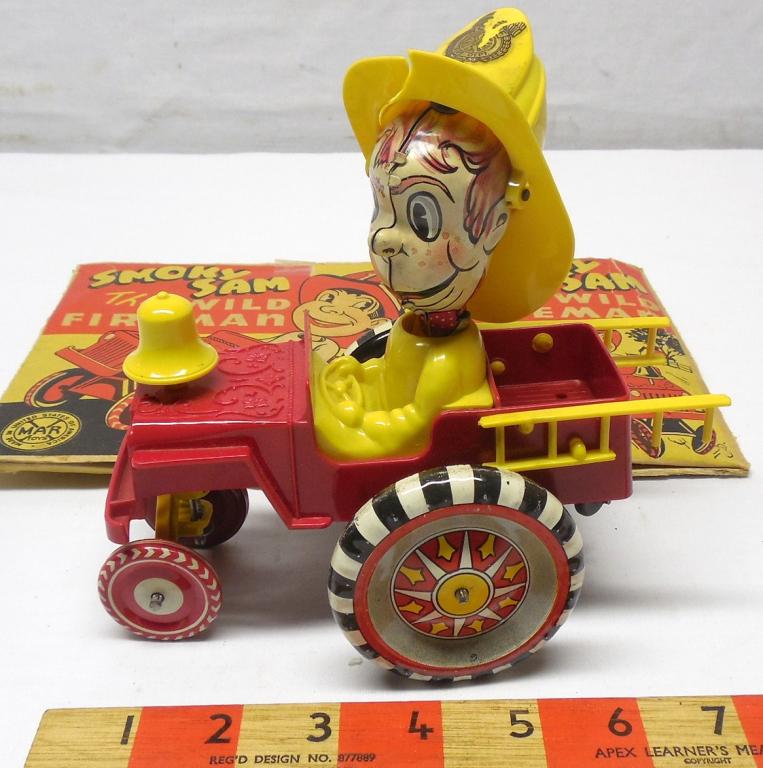 Tin/Plastic Wind-Up Smoky Sam Original Box (1 of 7)