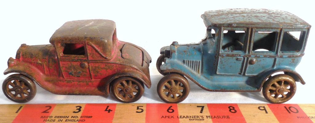 Lot of 2 Cast Iron Coupes Arcade (1 of 12)