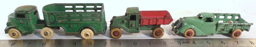 Lot of 3 Cast Iron Trucks (1 of 15)
