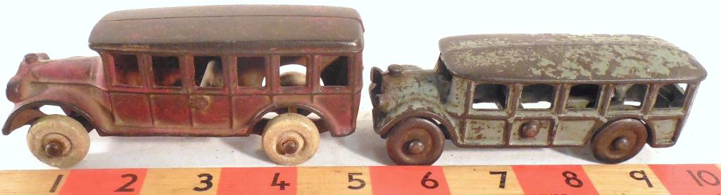 Lot of 2 Cast Iron Buses (1 of 10)