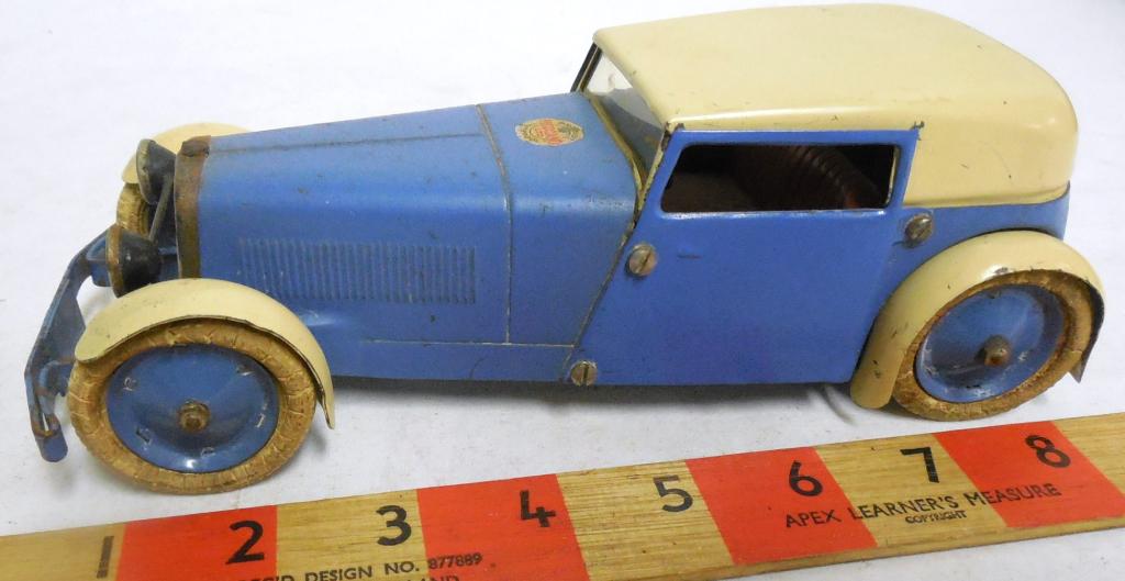 Meccano Ltd. Wind Up Car Tin: Untested No Key