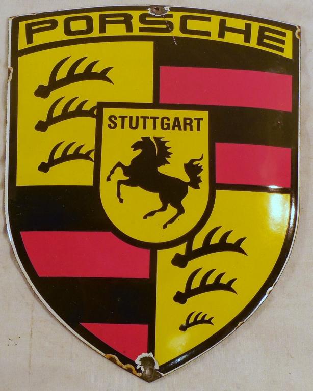 Porsche Sign Enamel on Steel Contemporary (1 of 3)