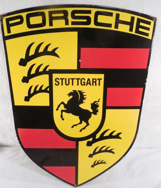 Porsche Sign Enamel on Steel Contemporary (1 of 5)