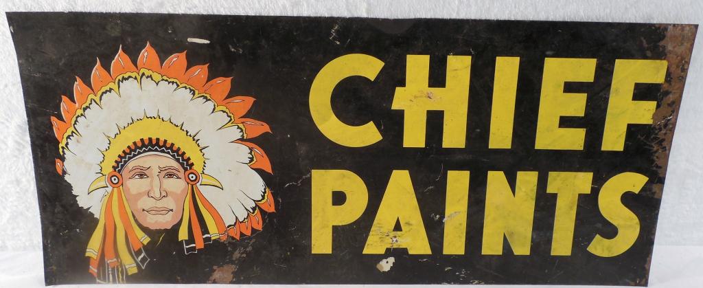 Chief Paints Tin Sign Double Sided (1 of 4)