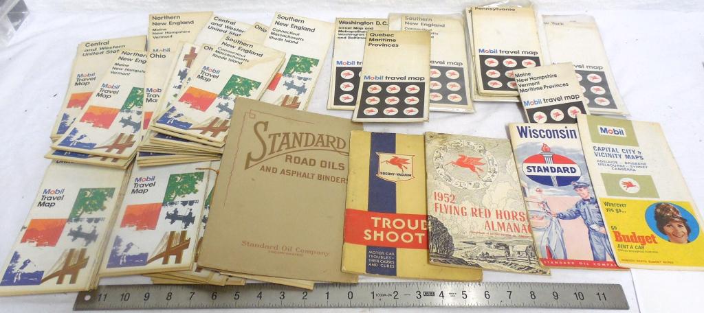 Large Lot of Mobile Road Maps/Almanac/Misc: 50+ Maps