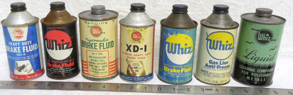 Lot of Whiz Cans Brake Fluid/XD-1/ Anti-Freeze (1 of 5)