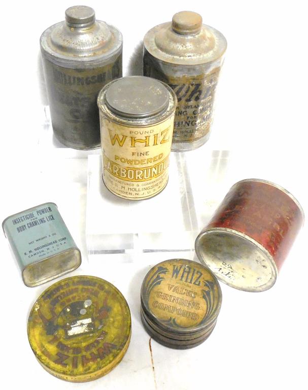 Lot of 7 Whiz Cans /Lice Powder/Carborundum (1 of 8)
