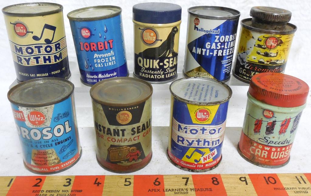 Whiz Lot of 9 Small Tins Car Wash/Zorbit/ (1 of 5)