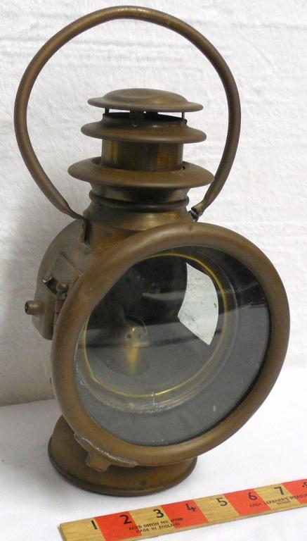 Brass Carriage Lamp Gray and Davis, Mass (1 of 7)