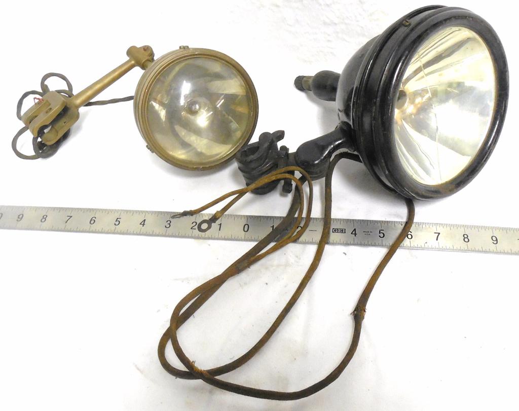 Pair of Spotlights Brass/ Black Painted (1 of 9)