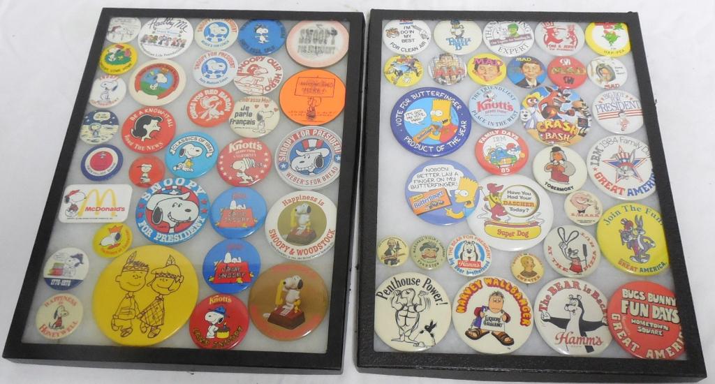 Lot of Approx.50 Pinbacks Snoopy/ Mad (1 of 8)