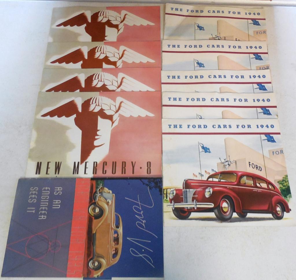 Lot of 11 Brochures Ford/Mercury (1 of 2)