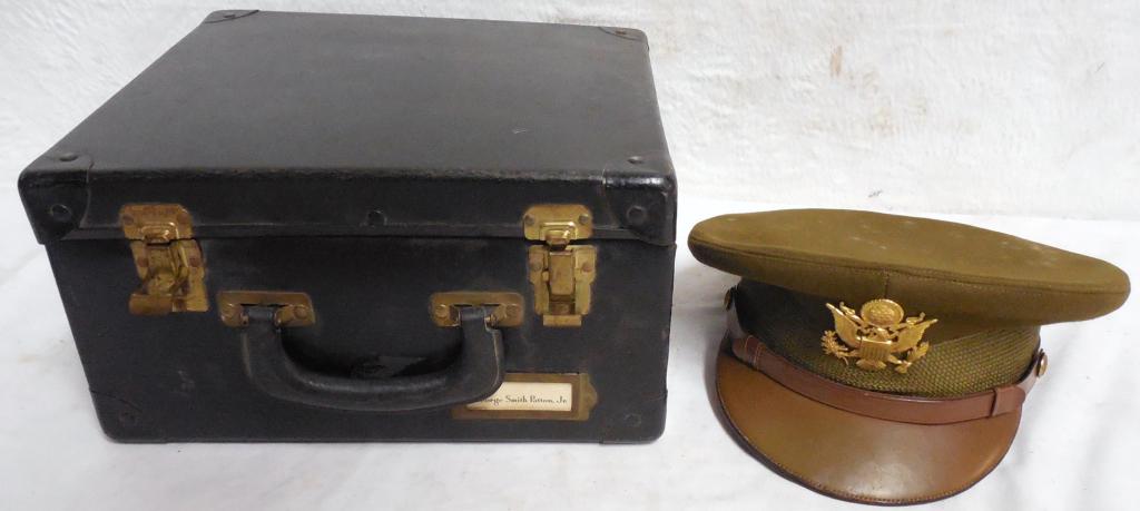 Dobbs Uniform Hat George Smith Patton Jr: nice condition personal business card in case NO Provenance No COA.