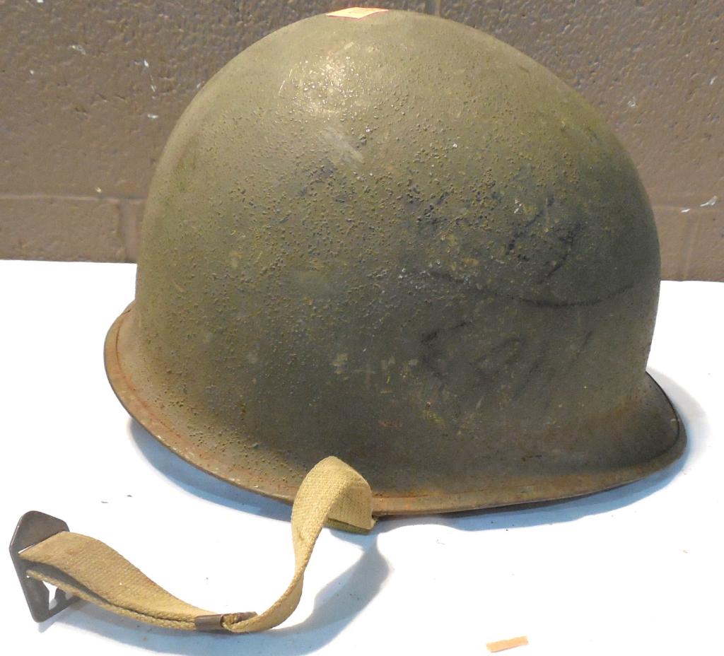 Military Helmet Steel undated no marks: undated no marks