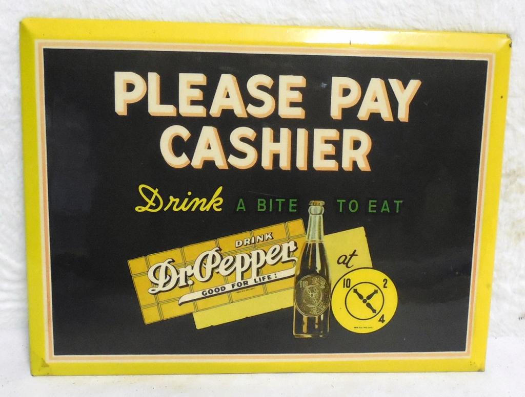 Dr , Pepper Sign Metal 8'' x 11'': 8'' x 11''