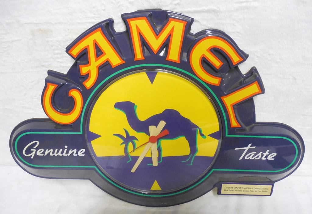 Camel Clock Battery Plastic 1994 working 19'' x 29'' (1 of 7)
