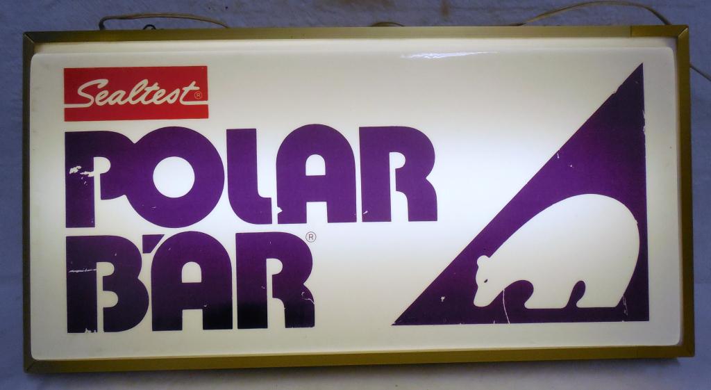 Sealtest Polar Bear Light Ligh working metal frame 12'' (1 of 5)