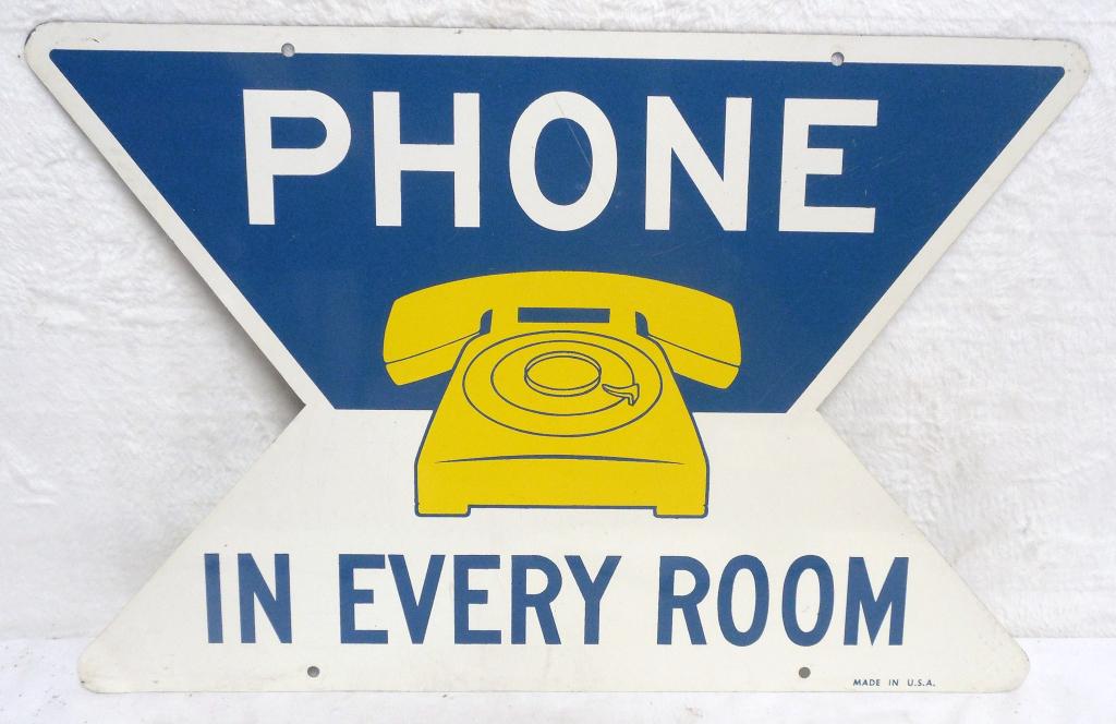 Sign Phone in Every Room Tin Double Sided 16'' x 24'' (1 of 2)