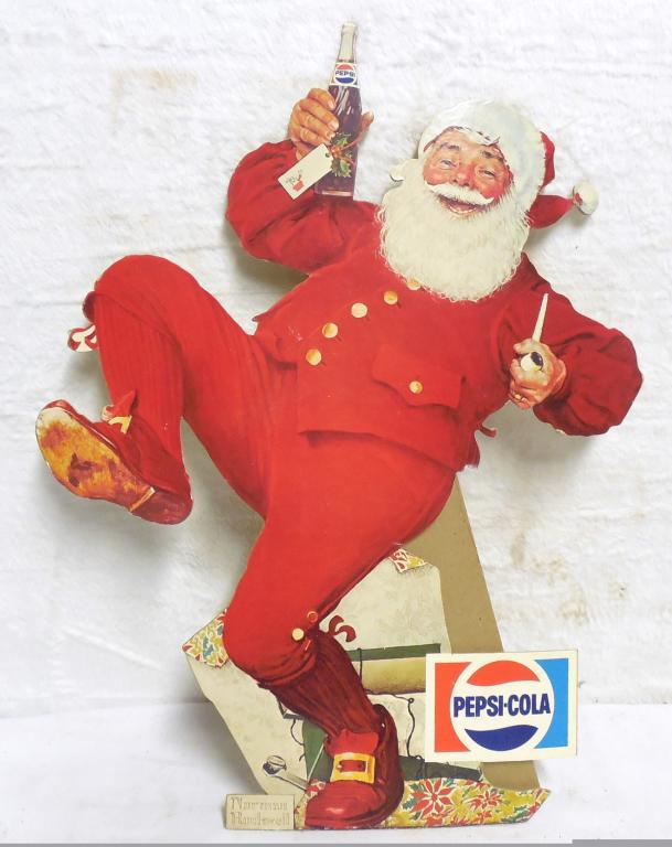 Coca-Cola Counter Display Santa /N. Rockwell Cardboard (1 of 5)
