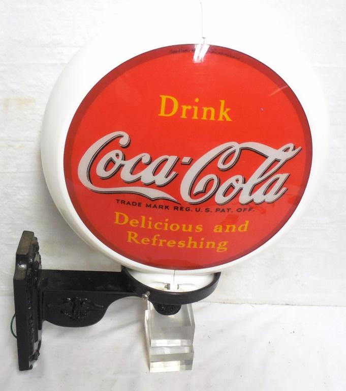 Coca Cola Light w/ Cast Metal Holder untested direct (1 of 6)