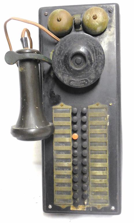 Telephone Vintage w/ 24 Buttons 6'' x 15'' (1 of 7)