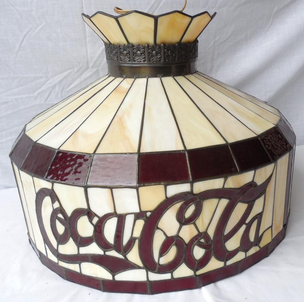 Coca-Cola Hanging Light 19'' across (1 of 7)