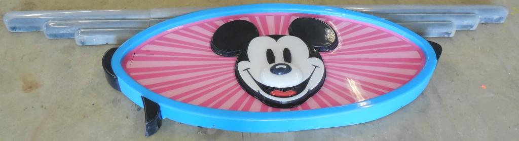 Mickey Mouse Sign Plastic As Is Broken see photos 34'' (1 of 7)