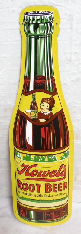 Howel's Root Beer Contemporary Tin 8'' x 30'': 8'' x 30''